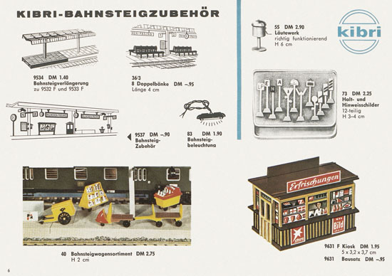 Seite 6 Kibri Modellbahn-Zubehör Spur H0 1962