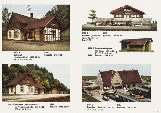 Seite 7 Kibri Modellbahn-Zubehör Spur H0 1962