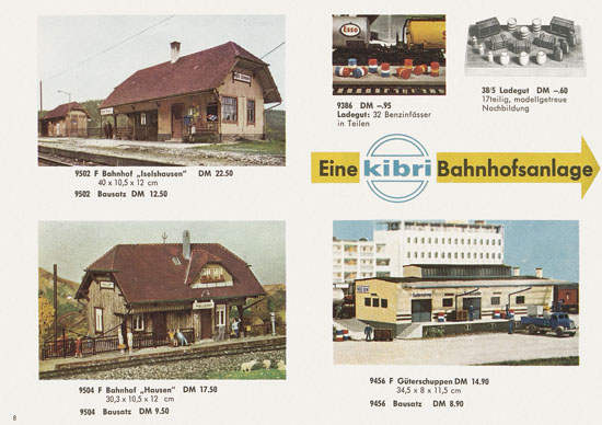 Kibri Modellbahn-Zubehör Spur H0 1962