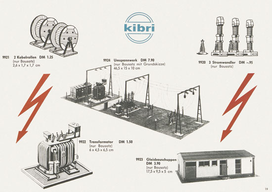 Seite 19 Kibri Modellbahn-Zubehör Spur H0 1962