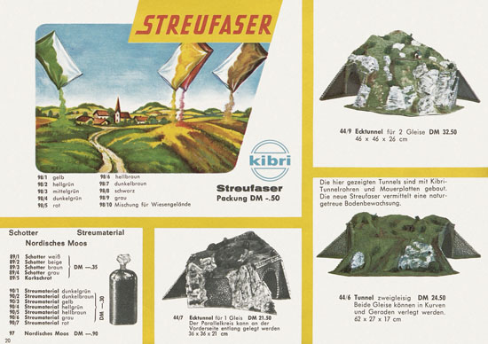 Seite 20 Kibri Modellbahn-Zubehör Spur H0 1962