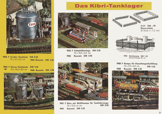 Seite 23 Kibri Modellbahn-Zubehör Spur H0 1962