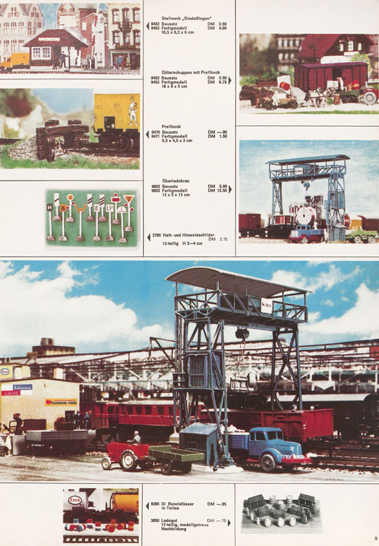 Kibri Katalog Modellbahn-Zubehör 1968-1969