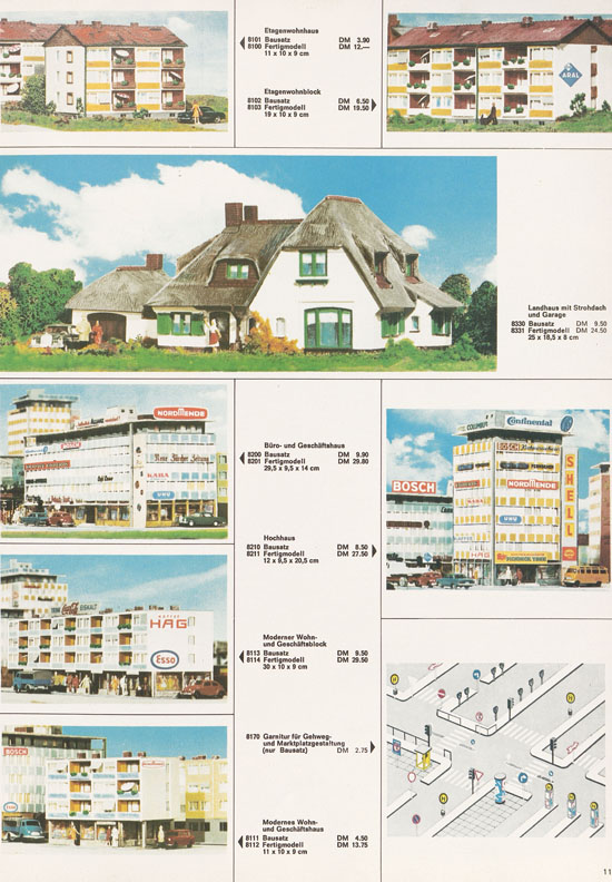 Kibri Katalog Modellbahn-Zubehör 1968-1969