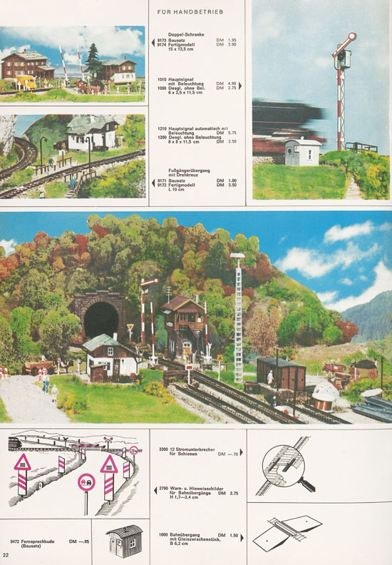 Kibri Katalog Modellbahn-Zubehör 1968-1969