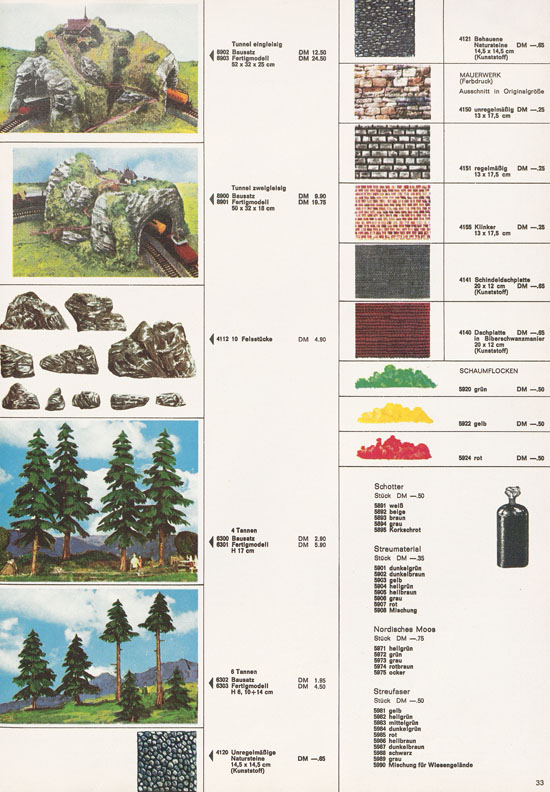 Kibri Katalog Modellbahn-Zubehör 1968-1969