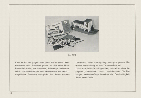 Kibri Spielwaren Neuheiten 1956