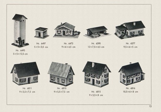 Kibri Spielwaren Neuheiten 1956