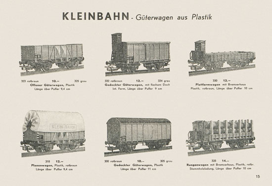 Kleinbahn Hauptkatalog 1955