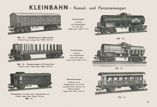 Kleinbahn Hauptkatalog 1955