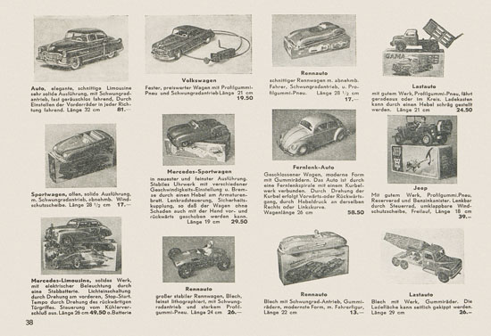 Kleinbahn Hauptkatalog 1955