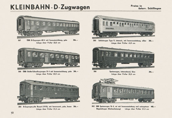 Kleinbahn Hauptkatalog 1962