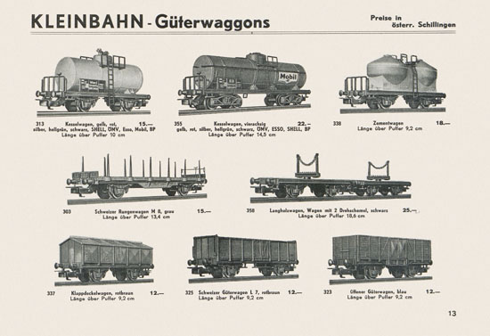 Kleinbahn Hauptkatalog 1962