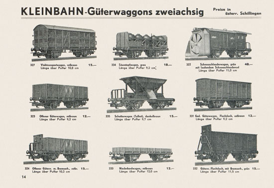 Kleinbahn Hauptkatalog 1962