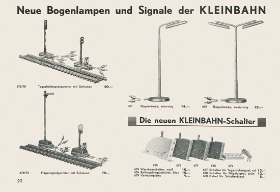 Kleinbahn Hauptkatalog 1962