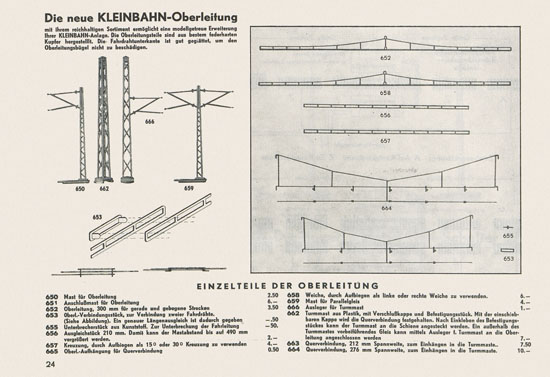 Kleinbahn Hauptkatalog 1962