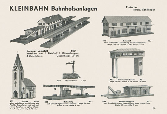 Kleinbahn Hauptkatalog 1962