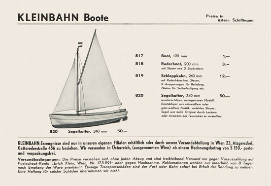 Kleinbahn Hauptkatalog 1962