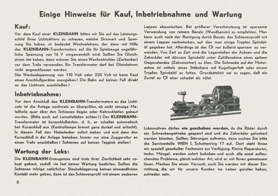 Kleinbahn Katalog 1964-1965