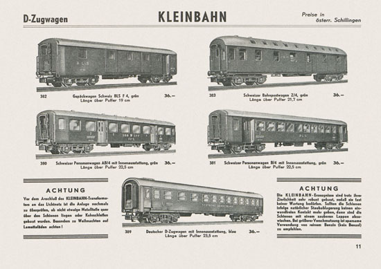 Kleinbahn Katalog 1964-1965