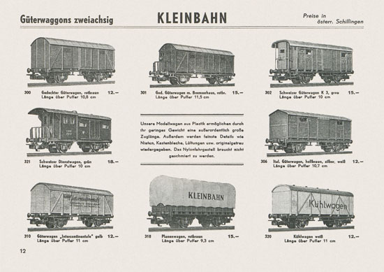 Kleinbahn Katalog 1964-1965