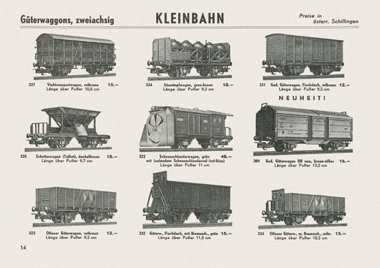 Kleinbahn Katalog 1964-1965