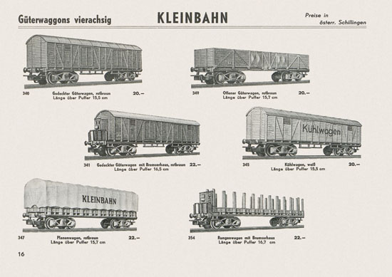 Kleinbahn Katalog 1964-1965