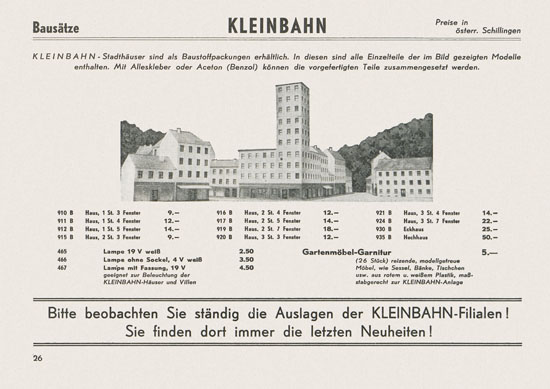 Kleinbahn Katalog 1964-1965