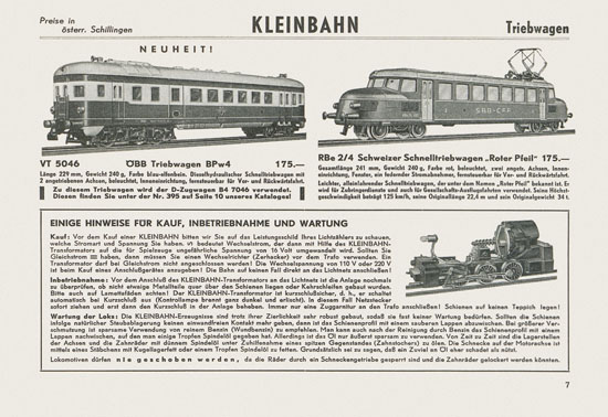 Kleinbahn Katalog 1965-1966