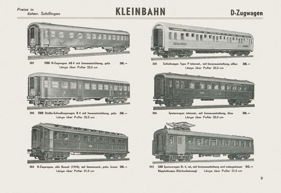 Kleinbahn Katalog 1965-1966