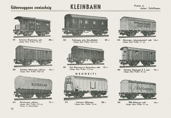 Kleinbahn Katalog 1965-1966