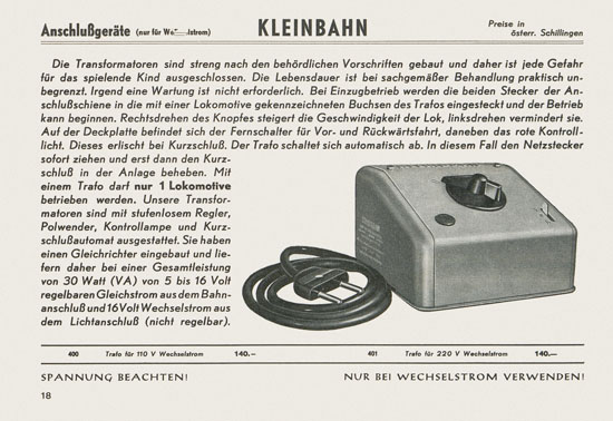 Kleinbahn Katalog 1965-1966