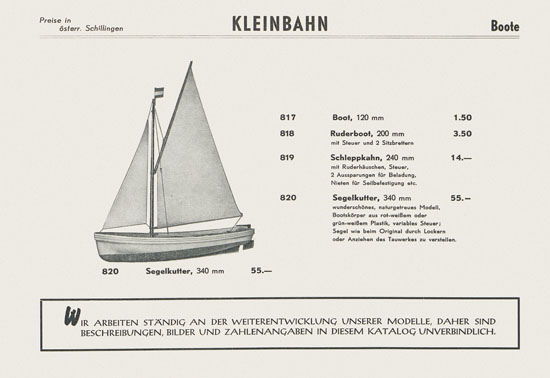 Kleinbahn Katalog 1965-1966