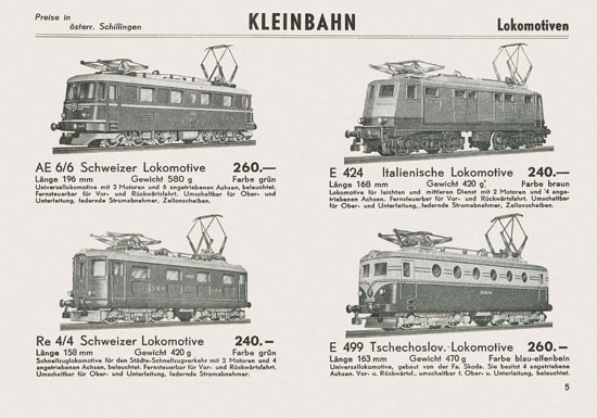 Kleinbahn Katalog 1967-1968