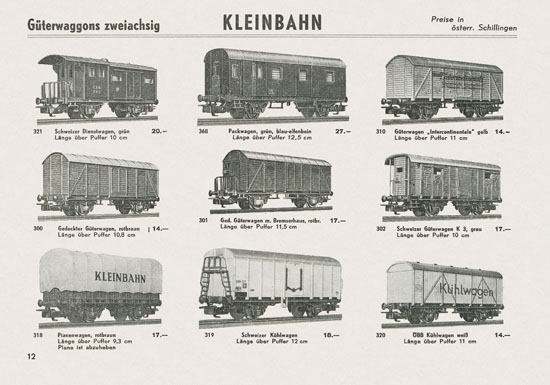 Kleinbahn Katalog 1967-1968