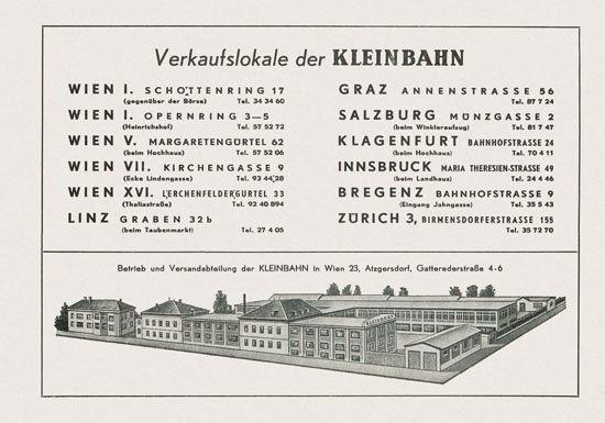 Kleinbahn Katalog 1967-1968