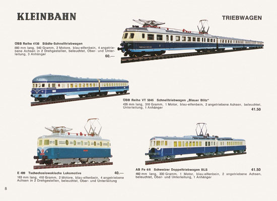 Kleinbahn Katalog 1969