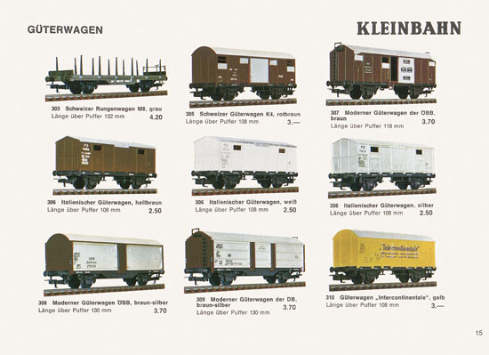 Kleinbahn Katalog 1969