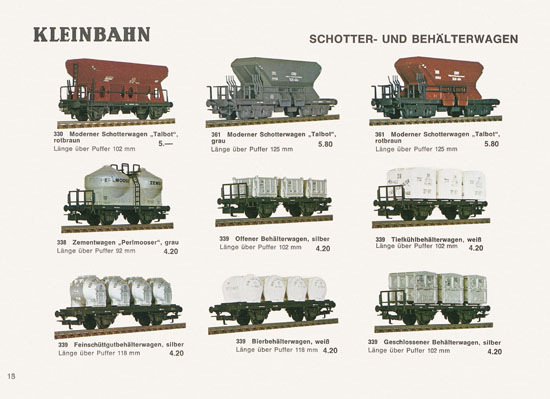 Kleinbahn Katalog 1969