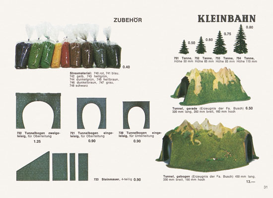 Kleinbahn Katalog 1969