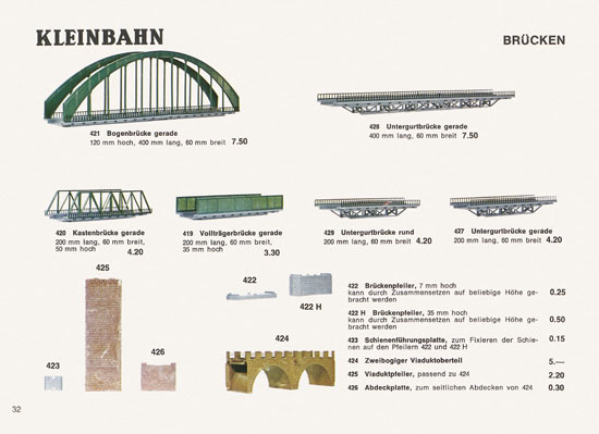 Kleinbahn Katalog 1969