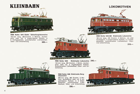 Kleinbahn Katalog 1971-1972