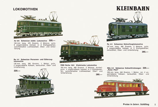 Kleinbahn Katalog 1971-1972