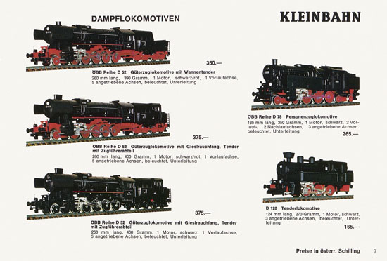 Kleinbahn Katalog 1971-1972