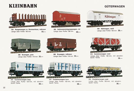 Kleinbahn Katalog 1971-1972