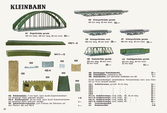 Kleinbahn Katalog 1971-1972