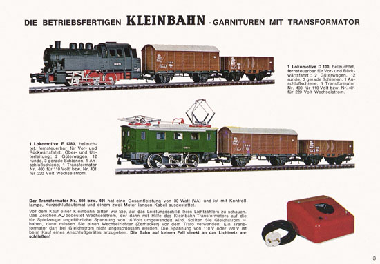 Kleinbahn Katalog 1973-1974