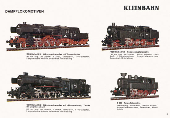 Kleinbahn Katalog 1973-1974