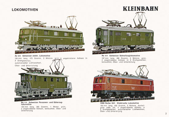 Kleinbahn Katalog 1973-1974