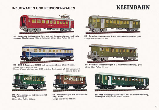 Kleinbahn Katalog 1973-1974